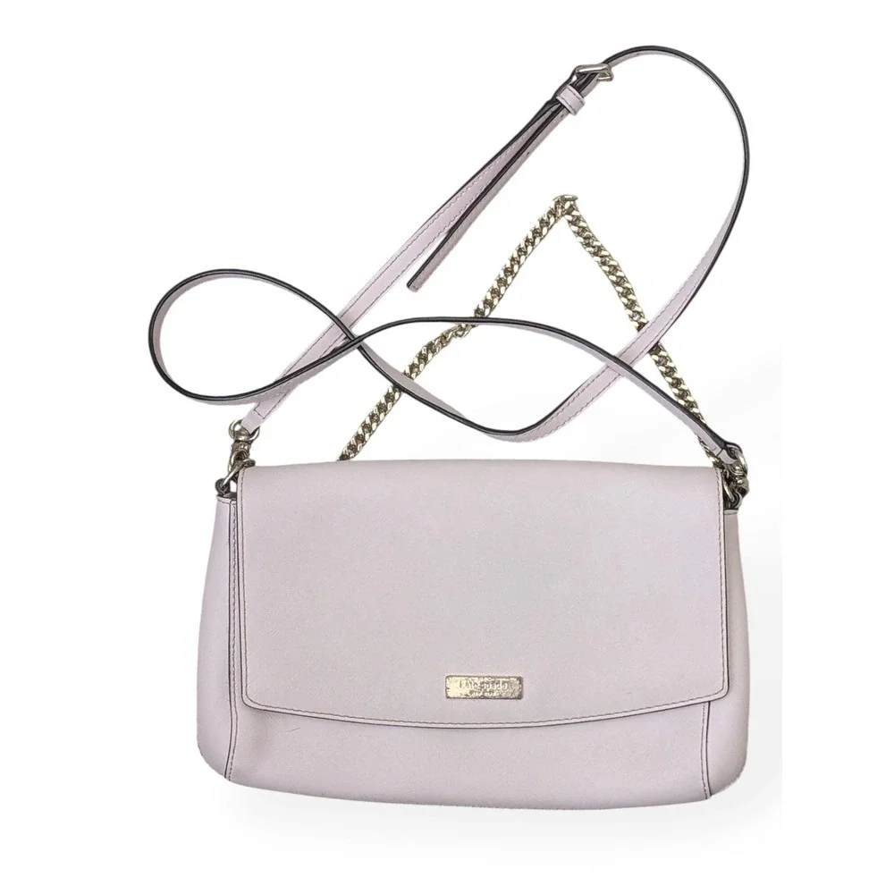 Kate Spade Saffiano Leather Crossbody Bag Mauve Rose Laurel Way Greer